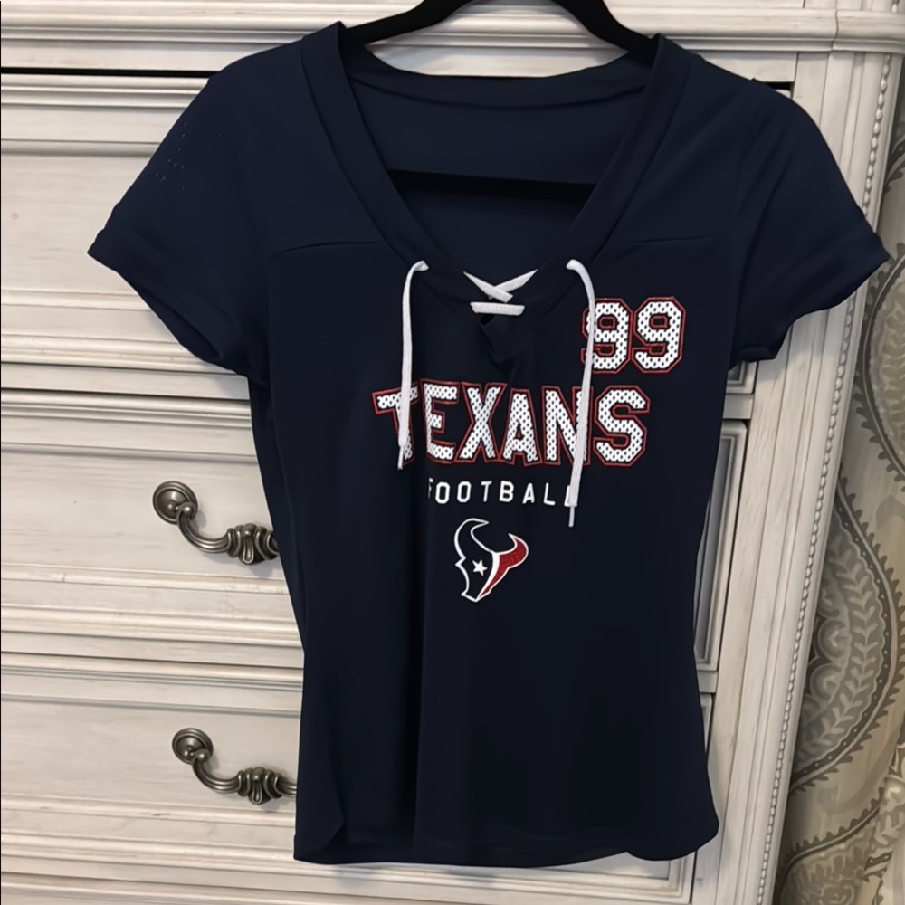 Houston Texans Ladies Navy Blue Jersey Small